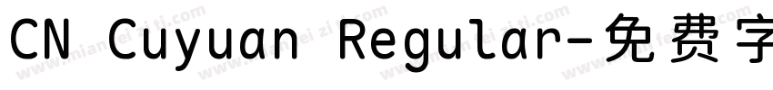 CN Cuyuan Regular字体转换